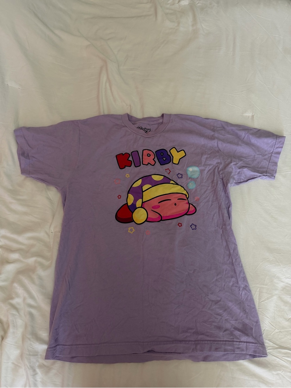 Nintendo Lavender Sleepy Kirby Graphic Tee